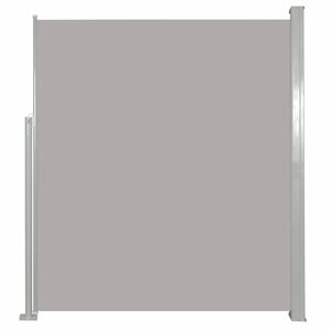 vidaXL Auvent latéral rétractable 160 x 500 cm Gris