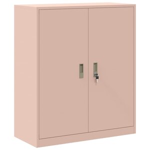 vidaXL Armoire de rangement Rose 90 x 40 x 105 cm Acier