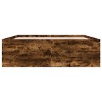 vidaXL Cadre de lit sans matelas chêne fumé 160x200 cm
