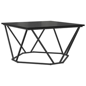 vidaXL Table basse Chêne noir 80 x 80 x 45 cm