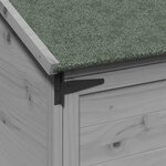 vidaXL Abri de jardin Gris 59 x 56 x 113 5 cm Bois d'ingénierie