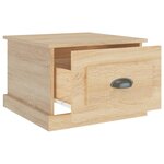 vidaXL Table basse Chêne sonoma 50x50x35 cm Bois d'ingénierie