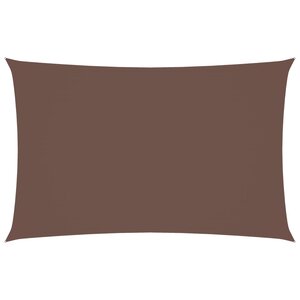 vidaXL Voile de parasol tissu oxford rectangulaire 2 5x5 m marron