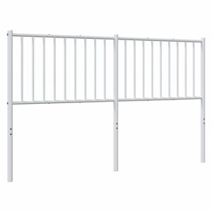 vidaXL Tête de lit de remplacement métal blanc 160 cm