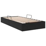 vidaXL Cadre de lit ottoman avec stockage Noir 100 x 200 cm Velours