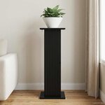 vidaXL Support de Plante Noir 30 5 x 30 x 80 5 cm Bois d'ingénierie