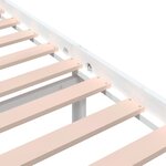 vidaXL Cadre de lit Blanc Bois massif 120x200 cm