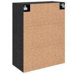 vidaXL Armoires Murailles 2 Pièces Chêne noir 69 5 x 34 x 90 cm