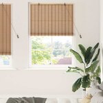 vidaXL Stores et Occultants Marron Clair 120 x 220 cm Bambou