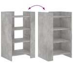 vidaXL Buffet gris béton 45x35x75 cm Bois d'ingénierie