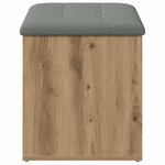 vidaXL Banc de rangement Chêne artisanal 82x42x45 cm Bois d'ingénierie