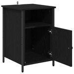 vidaXL Cabinet de chevet 2 Pièces Chêne noir 40 x 42 x 60 cm
