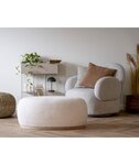 Coussin Kobe marron clair 45 x 45 cm