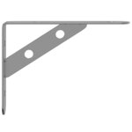vidaXL Supports d'étagères 4Pièces 15x2 5x11 5cm argenté acier inoxydable