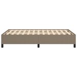 vidaXL Cadre de lit sans matelas taupe 120x190 cm tissu