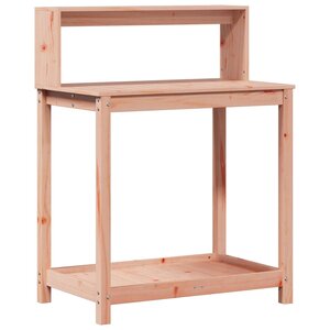 vidaXL Table de rempotage avec étagères bois massif de douglas