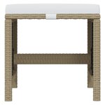 vidaXL Ensemble à dîner de jardin coussins 11 Pièces Résine tressée Beige
