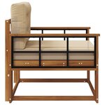 vidaXL Sofa de milieu extérieur Naturel