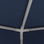 vidaXL Tente de réception avec parois latérales 4x9 m Bleu 90 g/m²