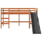 vidaXL Lit mezzanine d'enfants sans matelas 90x190 cm bois pin massif