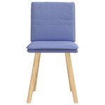 vidaXL Chaises à manger lot de 2 bleu jean tissu