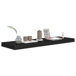 vidaXL Étagères murales flottantes 2 Pièces noir 80x23 5x3 8 cm MDF