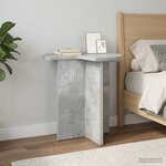 vidaXL Table d'appoint Gris béton Ø 39 x 38 cm Bois d'ingénierie