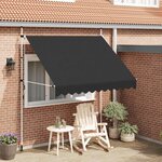 vidaXL Auvent manuel rétractable 250 cm Anthracite
