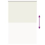 vidaXL Store enrouleur occultant blanc cassé 160x230 cm largeur tissu