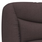 vidaXL Lit avec matelas marron foncé 90x200 cm tissu