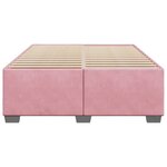 vidaXL Cadre de lit sans matelas rose 140x190 cm velours