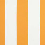 vidaXL Toile de rechange pour auvent Jaune et blanc 250 x 200 cm