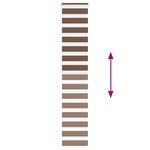 vidaXL Store zèbre marron 40x230 cm largeur du tissu 35 9 cm polyester