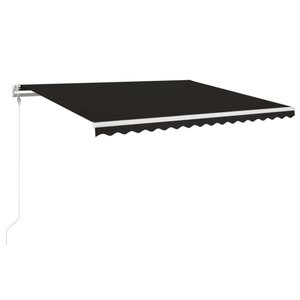 vidaXL Auvent rétractable automatique 450x350 cm Anthracite