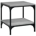 vidaXL Tables d'appoint 2Pièces Sonoma gris 40x40x40 cm Bois d'ingénierie