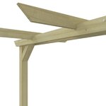 vidaXL Pergola de jardin Pin imprégné 360x200x60 cm