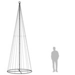 vidaXL Arbre de Noël cône 732 LED Colorées 160x500 cm