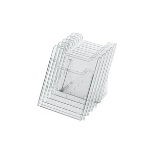 Distributeur De Prospectus 5 Compartiments A4 - Cristal - Exacompta