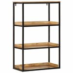 vidaXL Bibliothèque Marron 70 x 35 x 110 cm Bois de manguier massif