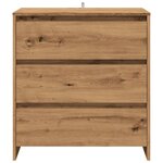 vidaXL Buffet chêne artisanal 70x41x75 cm bois d'ingénierie