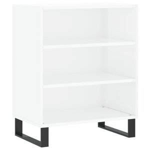 vidaXL Buffet blanc brillant 57x35x70 cm bois d'ingénierie