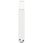 vidaXL Pieds de table basse en U 2 pièces Blanc 70 x (30-31) cm Acier