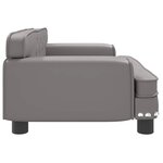 vidaXL Canapé pour enfants gris 70x45x30 cm similicuir