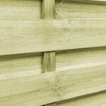 vidaXL Portillons 2 Pièces Bois de pin imprégné 150x75 cm Vert