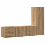 vidaXL Meubles TV muraux 3 Pièces chêne artisanal bois d'ingénierie