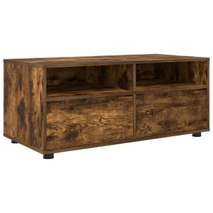 vidaXL Meuble TV Chêne fumé 100 x 48 x 43 cm Bois d'ingénierie
