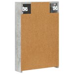 vidaXL Armoire Miroir de Salle de Bain Gris béton 40 x 10 5 x 60 5 cm