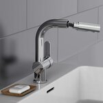 SCHÜTTE Mitigeur de lavabo avec spray rétractable LONDON chrome