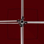 vidaXL Tente de réception pliable avec parois Aluminium 2x2 m Bordeaux