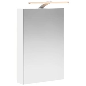 vidaXL Armoire Miroir de Salle de Bain Blanc 40 x 10 5 x 60 5 cm